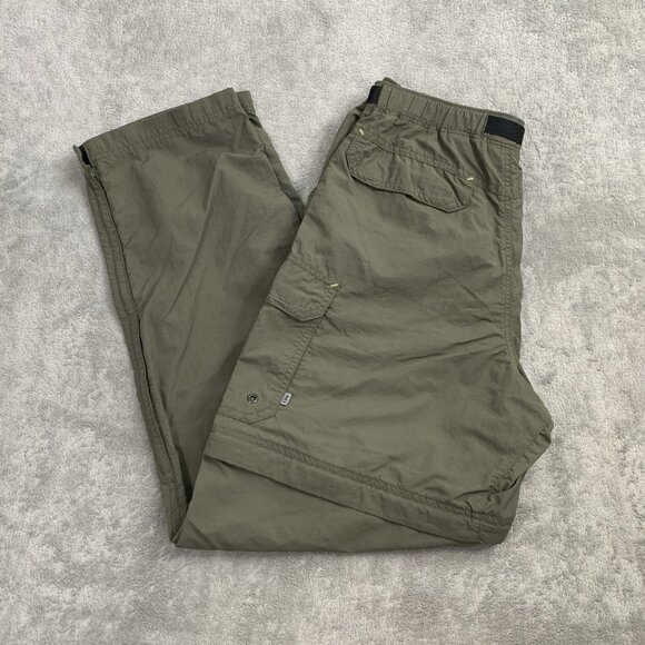 REI Pants Mens 30x29” Convertible Hiking Zip Off Green Cargo Outdoor Gorpcore - Picture 1 of 14